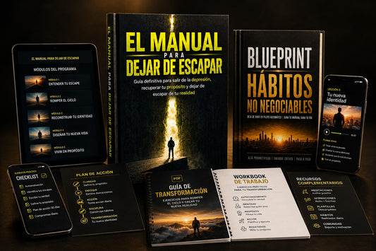 El manual para dejar de escapar + BONUS Blueprint de hábitos
